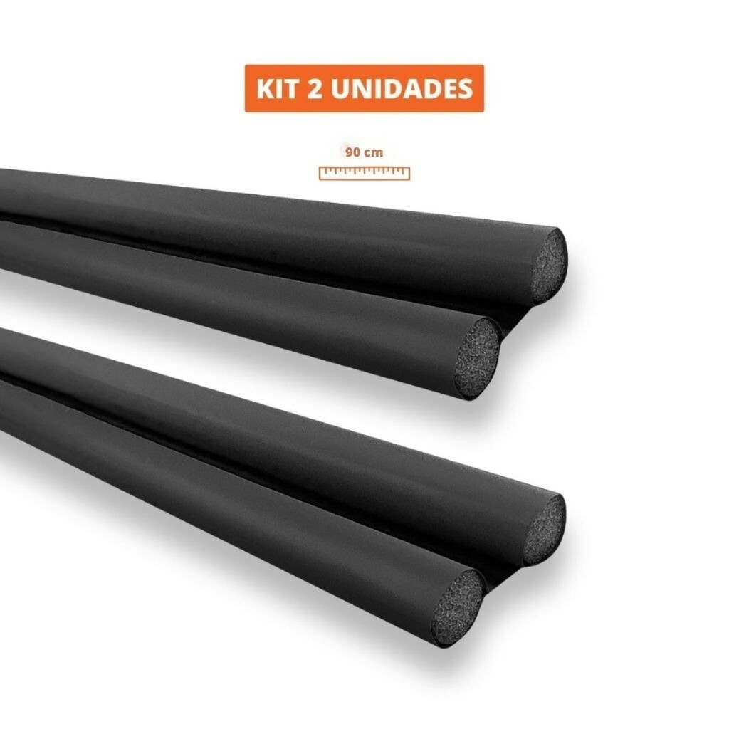 Kit 2 Unidades Veda Porta Protetor Rolinho Impermeável Ajustável 90 cm em Oferta na Shopee