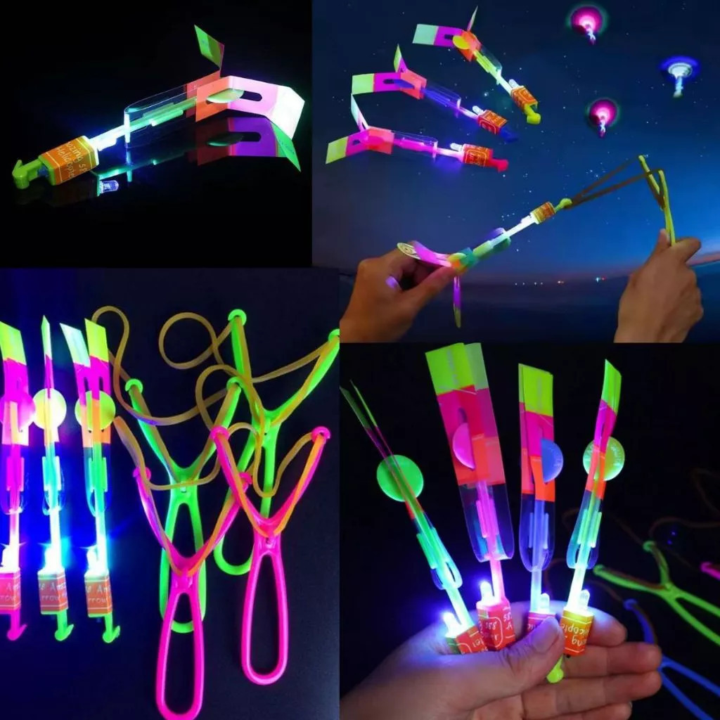 Brinquedo Voador LED com Helicóptero Foguete Acrobático Brinquedo Infantil MFP3