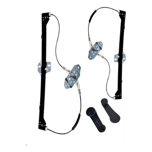 Par Engenho Vidro Manual Gol G3 G4 2 Portas + Par Manivelas