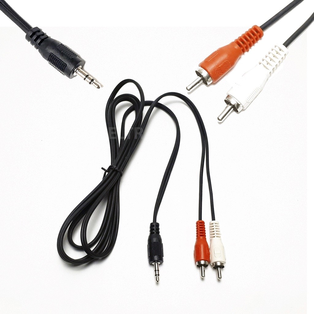 Cabo Auxiliar P2 Macho X Rca Macho Audio 1,8 metros Para Som / Tv / Home Theater