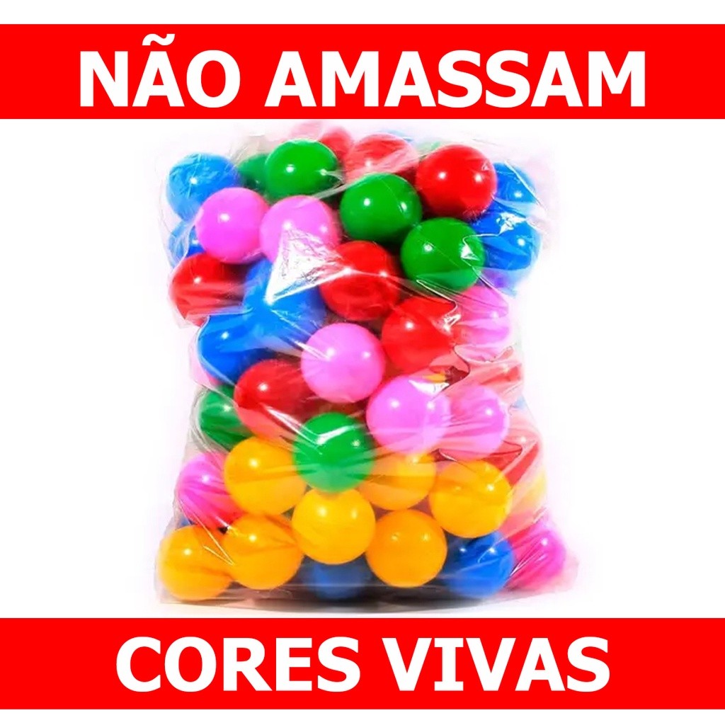 Bolinha Plástica para Piscina até 100 Unidades Bolinhas Super Coloridas Piscina Criança Infantil em Oferta na Shopee