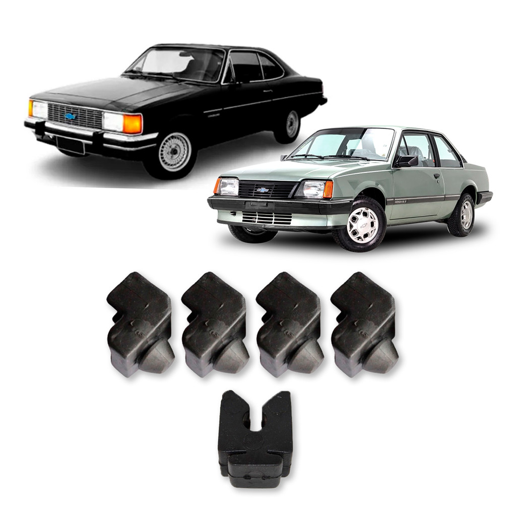 BATENTE COXIM + SUPORTE VARETA CAPÔ OPALA 68 A 79 CARAVAN 75 A 79