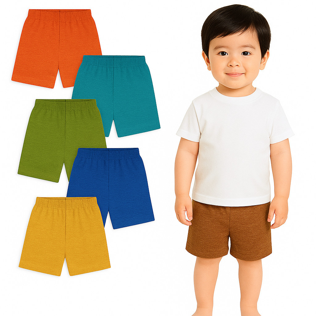 Kit 2 Bermudas de Menino Moletom Verão Infantil- Kit 2 Shorts para Meninos Verão- Bermuda Masculina Infantil Sortidas