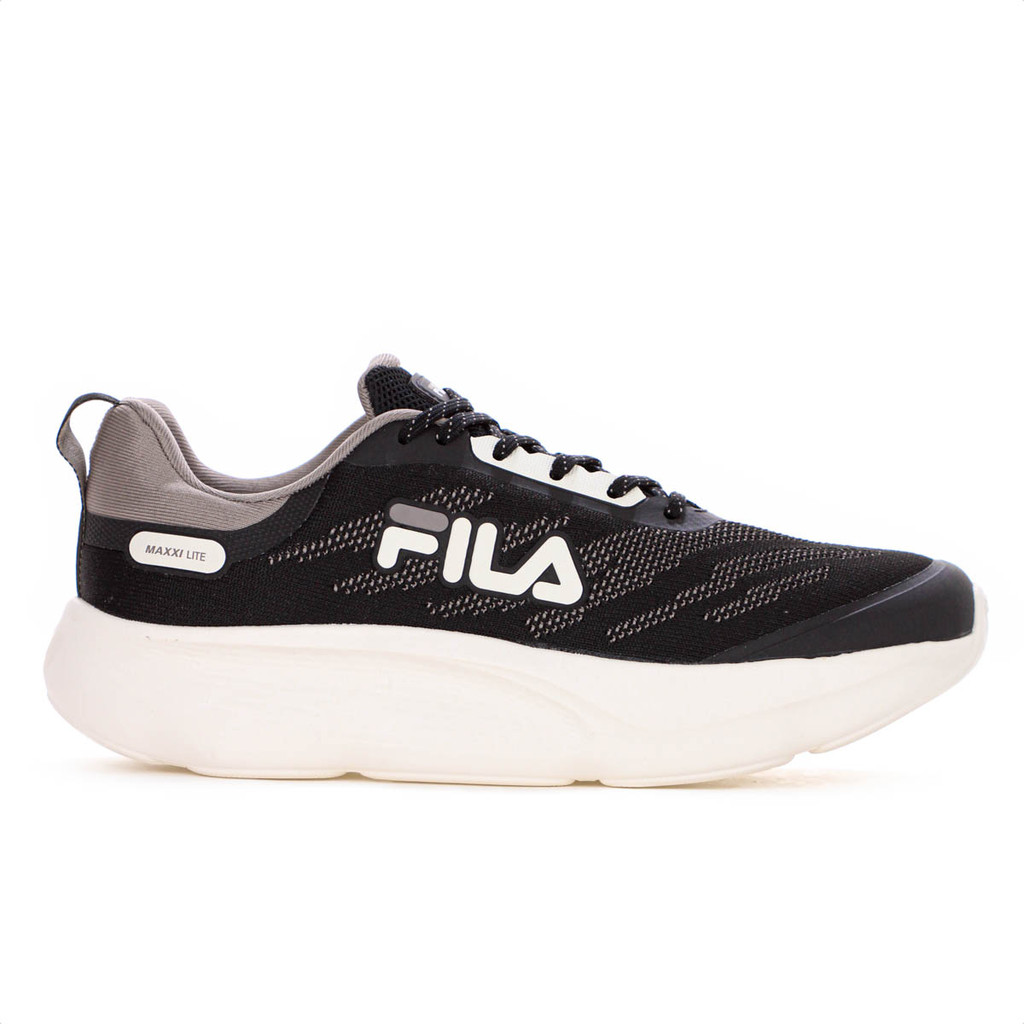 Tênis Fila Maxxi Lite Preto Marrom e Off White - Masculino