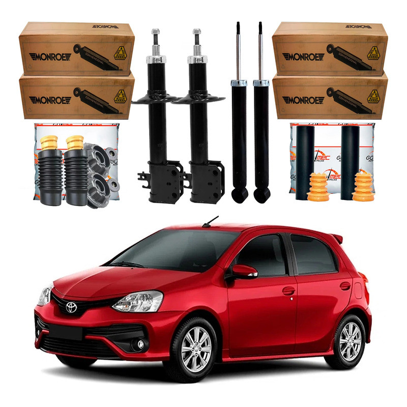 Amortecedor Dianteiro Traseiro, Etios 1.3 1.5 2017 A 2021 em Oferta na Shopee