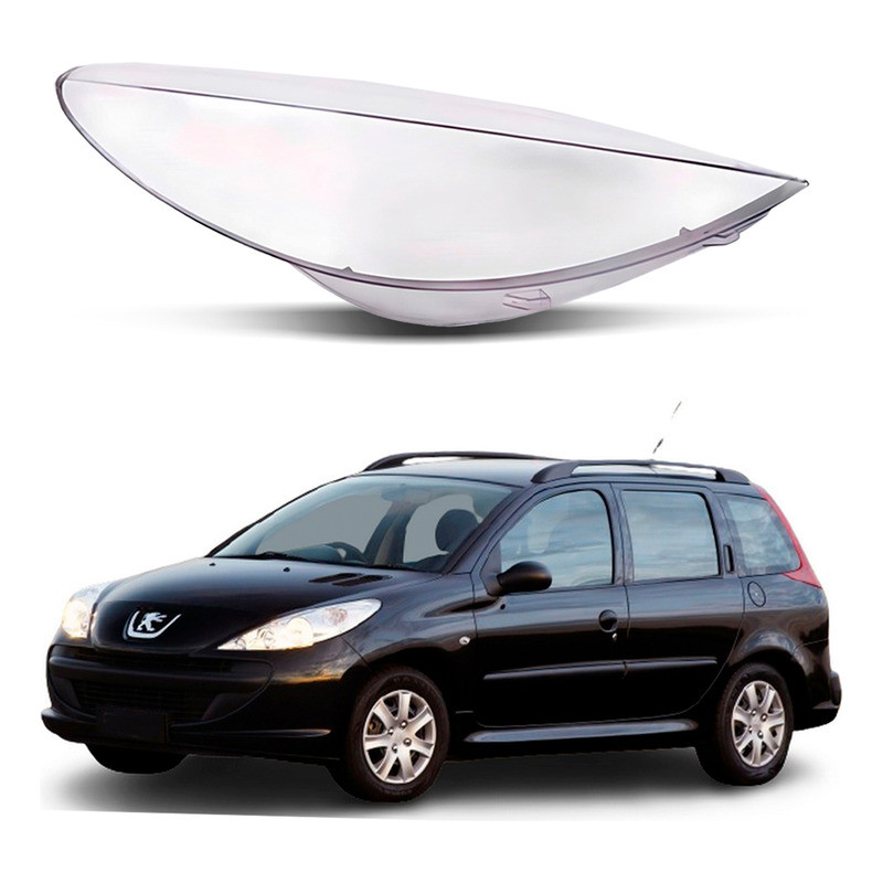 Lente Do Farol Direito Peugeot 207 Sw 1.4 1.6 2008 A 2013