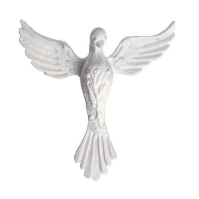 15 Divino Espirito Santo Elegante Pombo Resina Branca Lembrancinha Batizado Casamento Religioso Decoração Artesanato