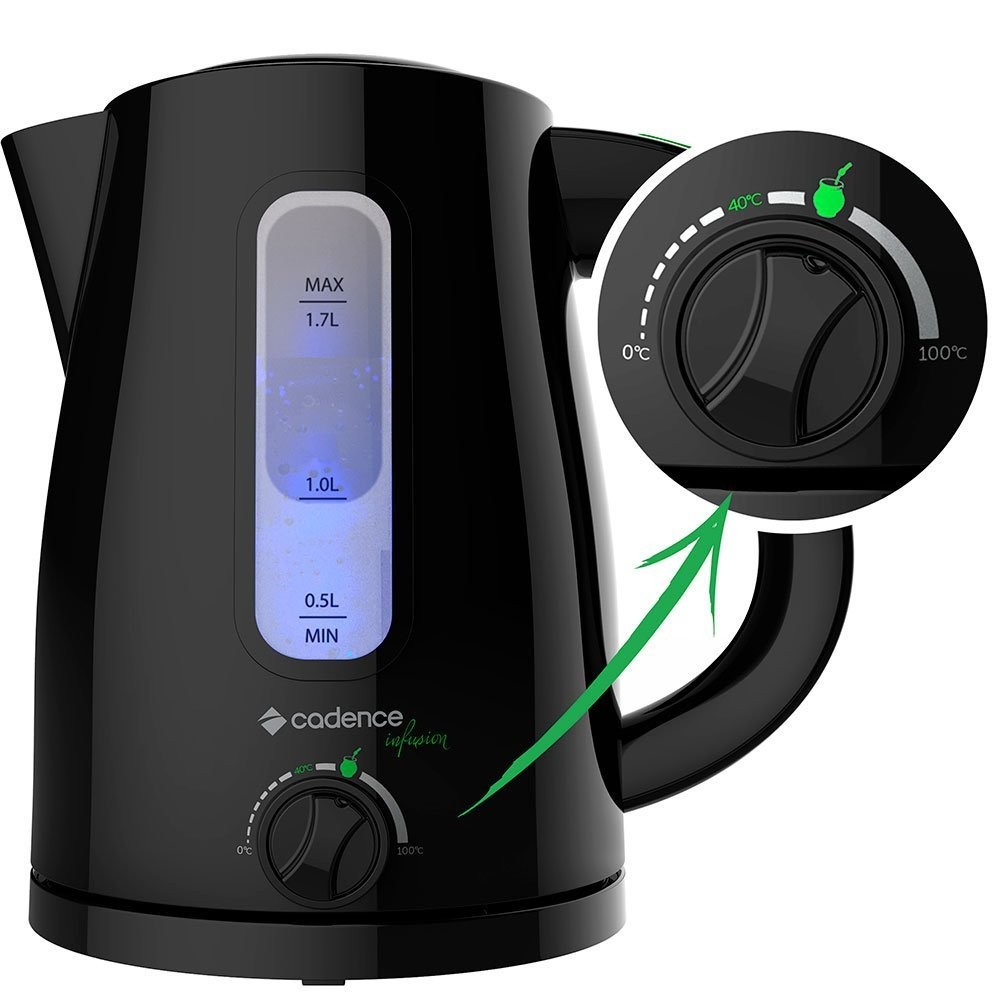 Jarra Elétrica Cadence Infusion 1,7 Litros, Preta - CEL550 em Oferta na Shopee