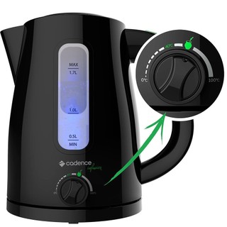Jarra Elétrica Cadence Infusion 1,7 Litros, Preta - CEL550