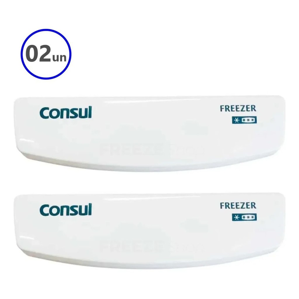 Kit 2 Puxador Porta Freezer Horizontal Consul - W10351678
