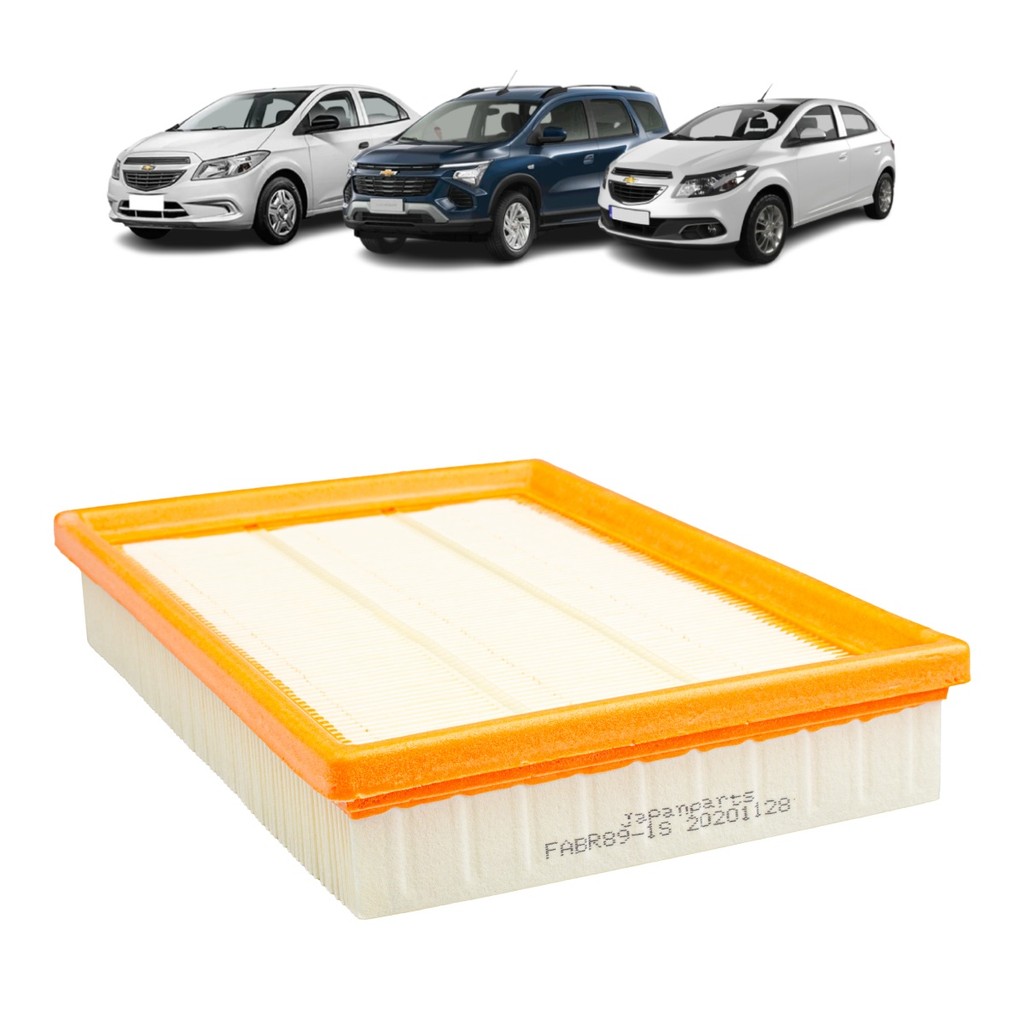 Filtro Ar Motor (Sem Espuma) Chevrolet Onix Prisma 1.0 1.4 8v Flex Após 2012/ Joy 1.0 Após 2020/ Spin 1.8 Após 2017 em Oferta na Shopee