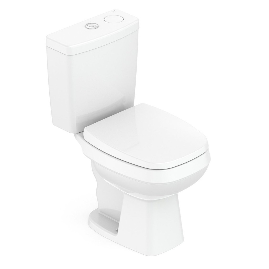 Kit Vaso Sanitário com Caixa Acoplada Smart Clean® Harpic e Assento Soft Close City Celite Branco em Oferta na Shopee