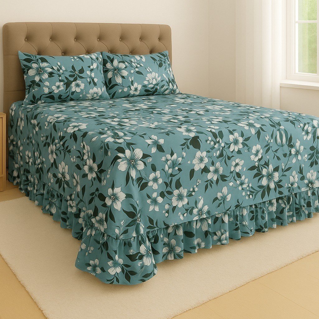 Colcha Cobre Leito Helena com Fronha Tecido 400 Fios - Vários tamanhos -DMX em Oferta na Shopee