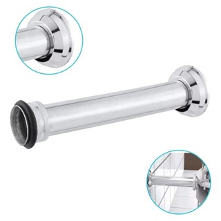 Tubo De Ligação Ajustável P/ Vaso Sanitário em ABS Premium prova d'agua Anel 25Cm e 30cm Cromado em Oferta na Shopee