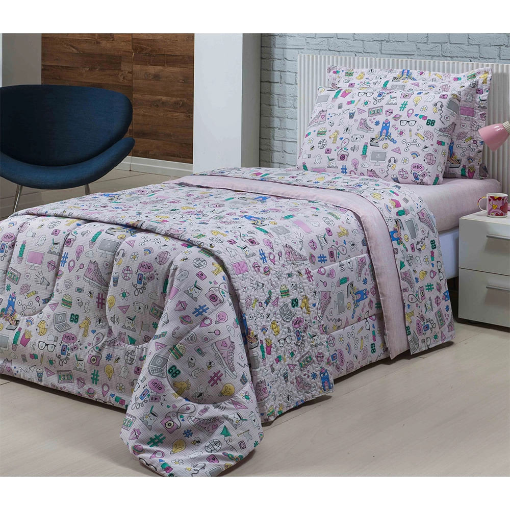 Detalhes do Capa Fronha de Travesseiro Cazza Menina - Item Sortido