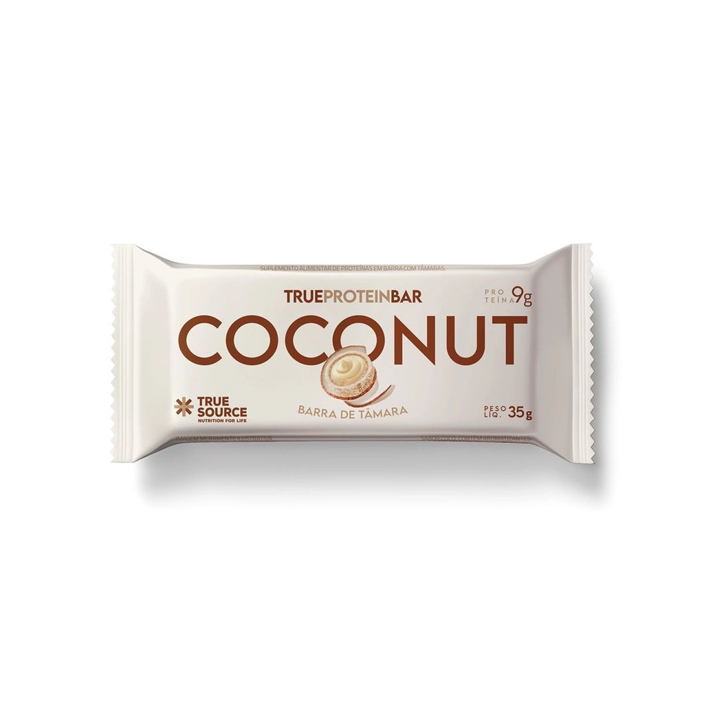 Barrinha de Tâmara True Bar Protein - 1 Unidade de 35g Coconut- True Source