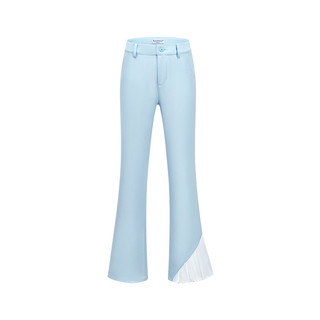 Novas roupas de golfe calças femininas cintura alta mais magro olhar lado plissado ligeiramente queimado calças Hip-Lift