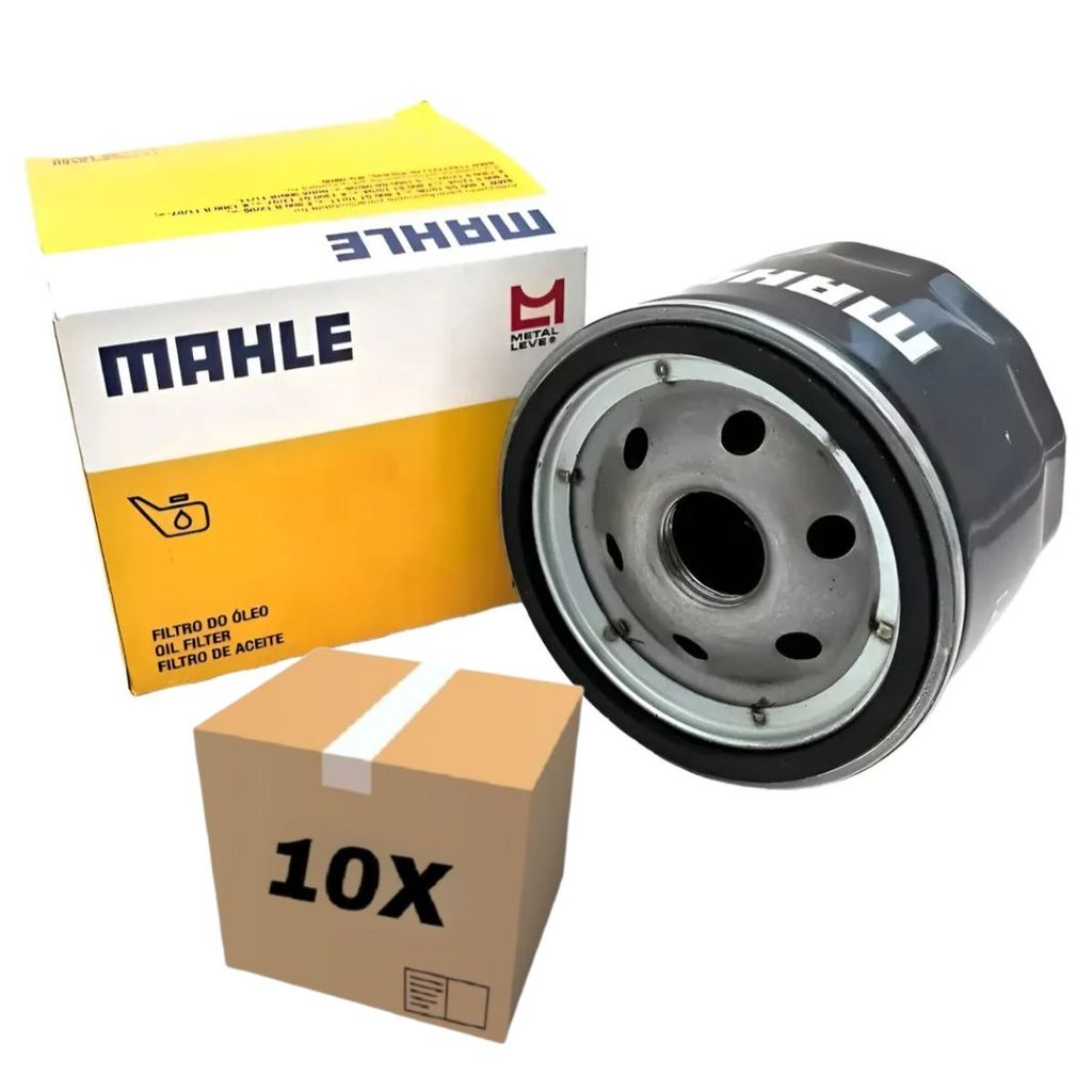 FILTRO DE OLEO MOTOR BMW F800 F850 R1200 R1250 GD S1000RR MAHLE METAL LEVE OC1824 ATACADO KIT COM 10