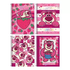 Caderno Espiral Tilibra Universitário Lotso - Capa Dura 10 Matérias 160 Folhas - Embalagem com 4 Unidades (SORTIDO)