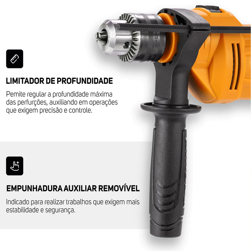 Furadeira de Impacto e Parafusadeira WAP WF 700K10 W2 700W — foto 6