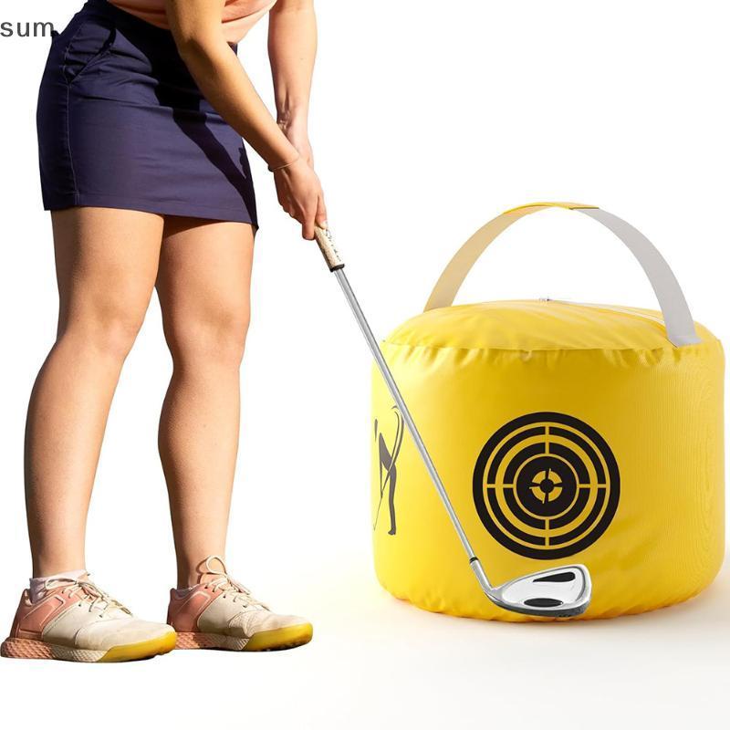 [sum] Saco De Rebatidas De Golfe Portátil Multiuso Melhoria De Força Precisão Exercitador Kit De Balanço Para Auxílio In