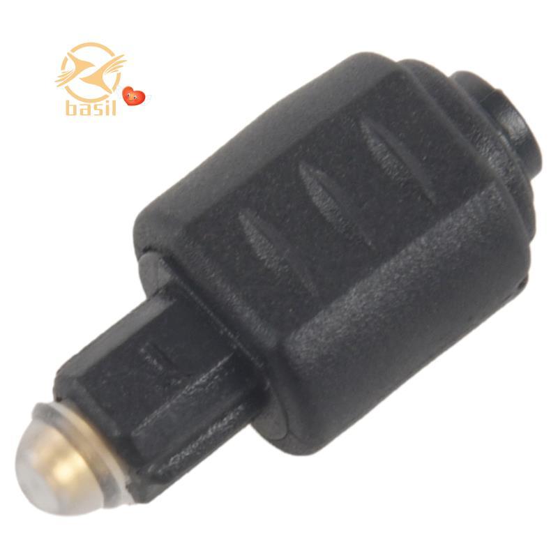 [Desconto B] Mini Adaptador De Áudio Óptico Jack Fêmea De 3.5 Mm Para Plugue Macho Digital Toslink Amplificador
