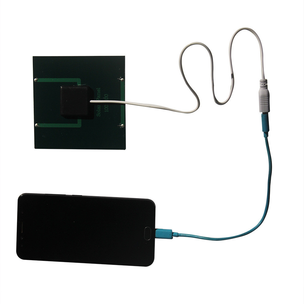 Painel Solar Portátil de 1.2W 5V para Carregamento Externo, Carregador de Bateria para Celular, Pode Carregar Baterias d