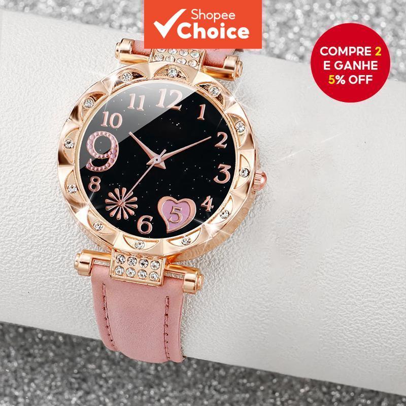 Relógio De Pulso Feminino Water Diamond Noble Quartz Para Mulher Deve Transportar Quando Sair