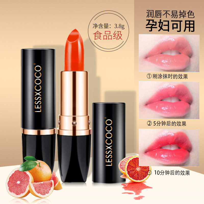 Bálsamo labial de caroteno que muda de cor, mais vendido, hidratante, reparador, anti-rachaduras, batom que muda de cor