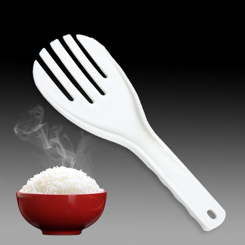[VLY] Colher Grande De Arroz De Refeição De Plástico Não Sti Utensílios De Cozinha Colheres De Rolo Manual Pá Suprimento