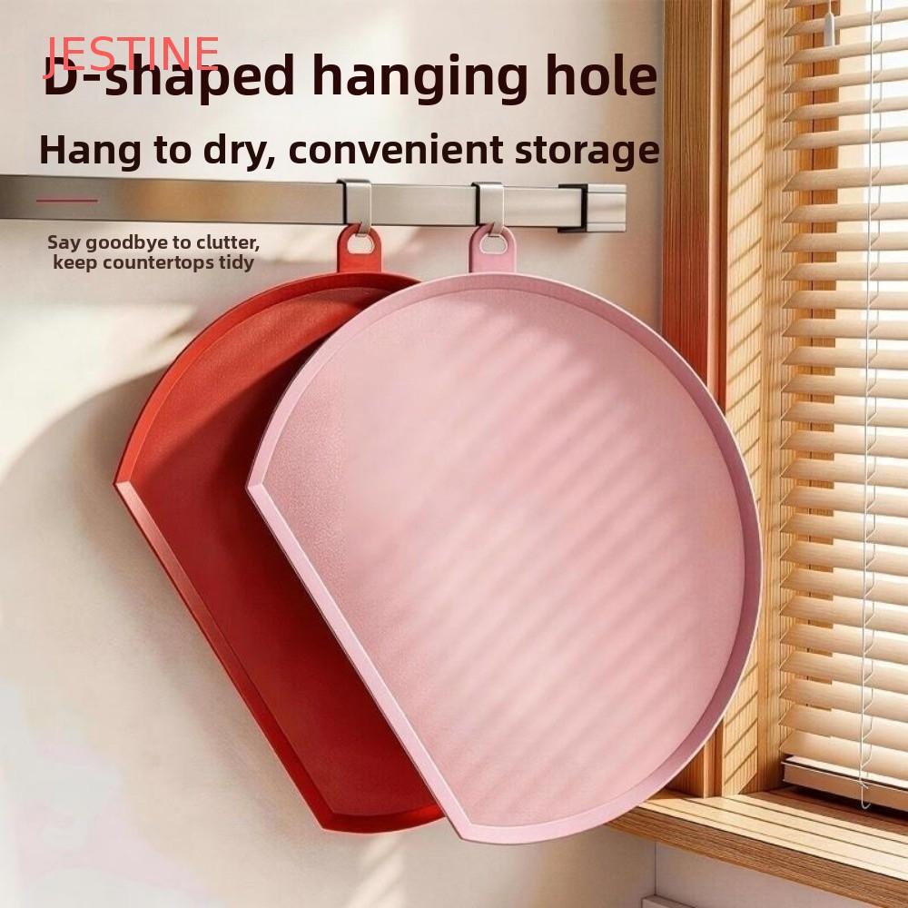 Tábua De Corte JESTINE TPU , Semicircular Em Forma De D À Prova De Molde , Bloco De Cozinha Dupla Face