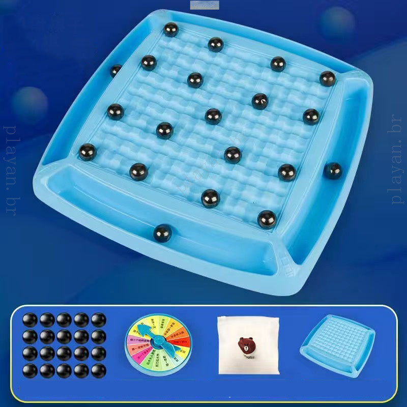 Jogo de Tabuleiro de Xadrez Magnético com Indução Magnética - Jogo de Batalha Magnético para Interação entre Pais e