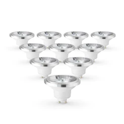 Kit 10 Lampadas Led Ar111 12w Branco Quente Neutro ou Frio GU10 24 Graus 110v/220v Branco Alut By Avant