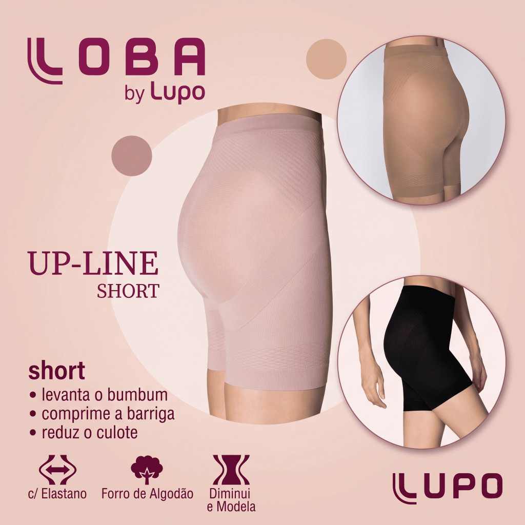 Short Modelador Loba Levanta Bumbum Up-line MEGA SHORT UP LOBA LINE - TAMANHO P AO XG # 05690-003 - LUPOLupo