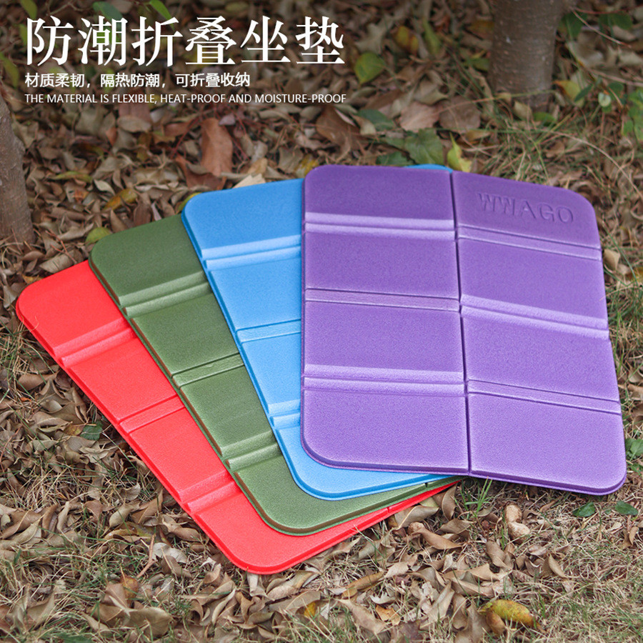 Almofada Dobrável à Prova de Umidade para Banquinho de Exterior, Colchonete Portátil de Espuma XPE para Caminhadas e Aca