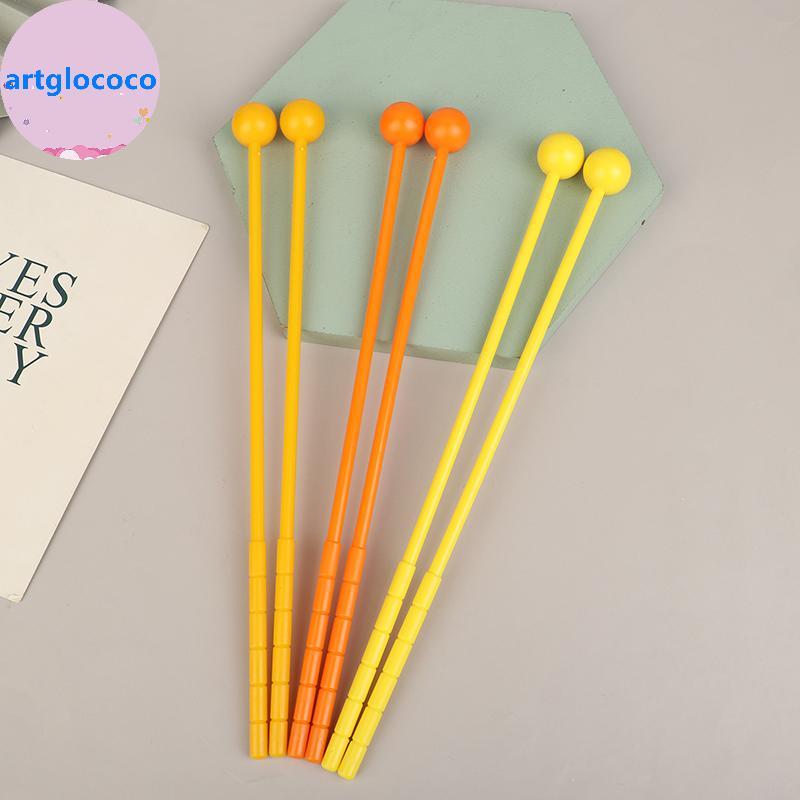 Artglococo 2 Peças Tambor De Percussão Stis Malletstis Adultos Crianças Sti Mallet Instrumento Musical De Plástico Brinq