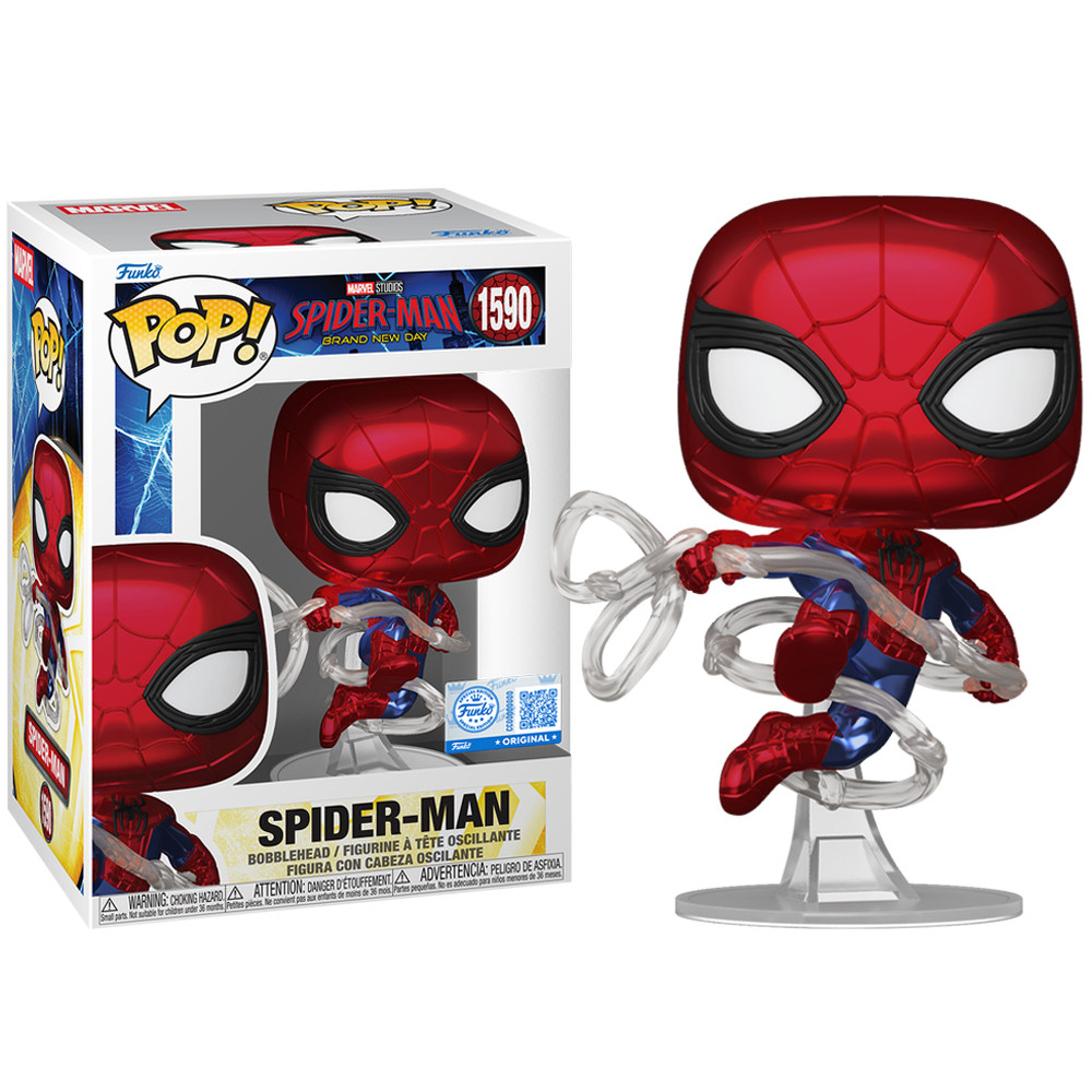 Funko Pop Spider Man Brand New Day Spider-Man 1590 Exclusivo