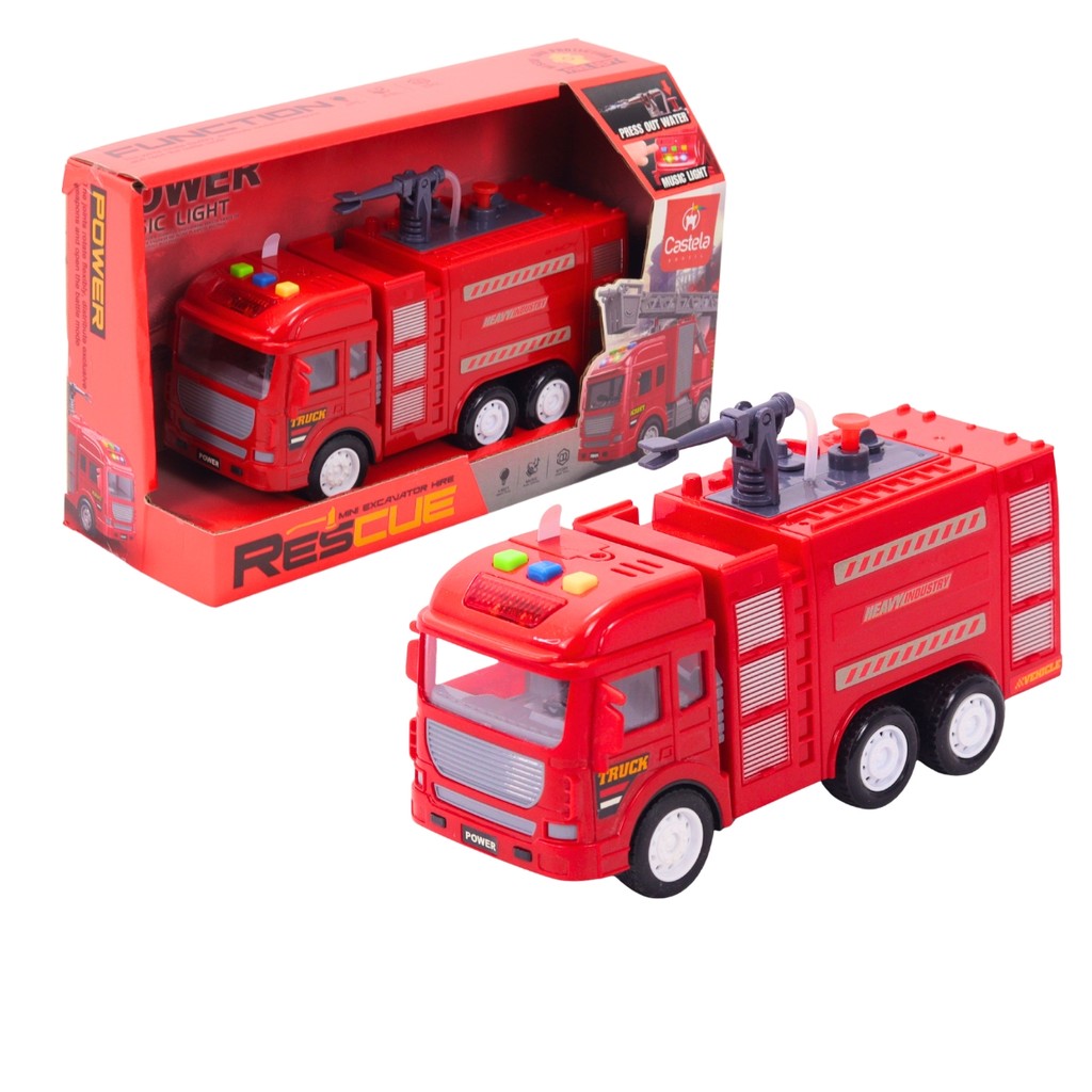 Brinquedo Carro de Bombeiro com Luz e Som CBS0618 - Castela