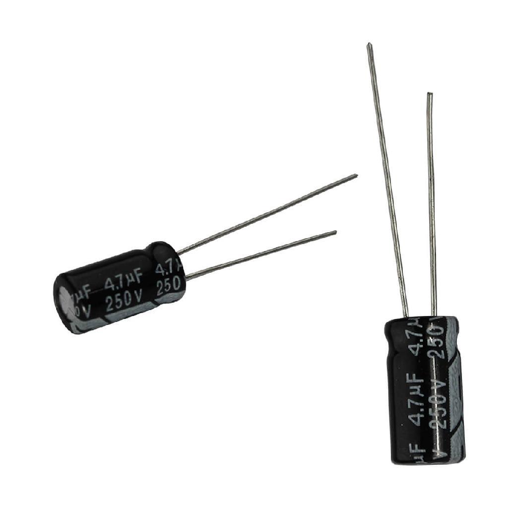 50x Capacitor Eletrolítico 4.7uf 250v 105c Placa Fonte TV