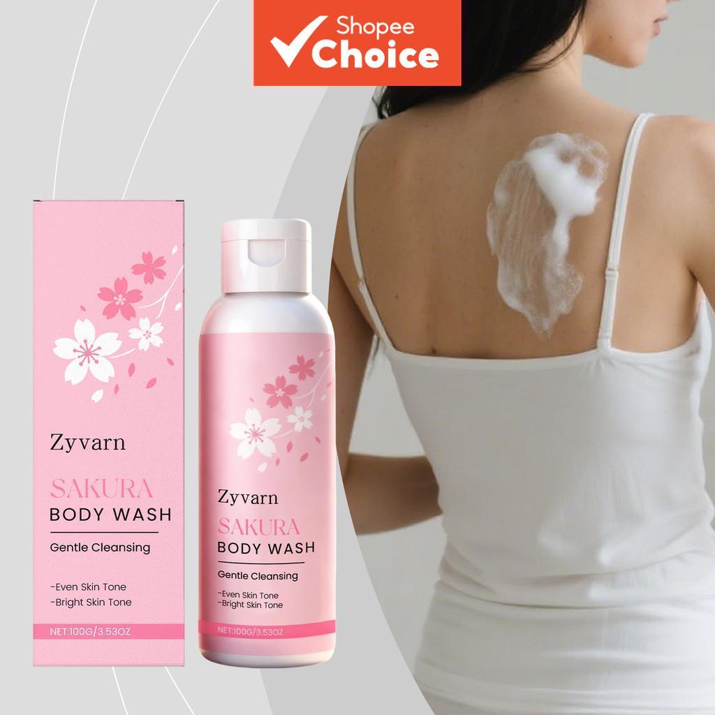 Gel de Banho com Aminoácidos Sakura 100g - Limpeza Suave com Vitamina C & Extrato de Ameixa Portátil