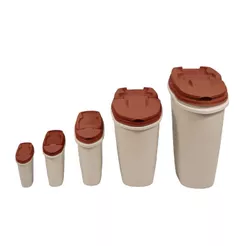 Porta Ração Plastpet Dispenser Home Decor Terra Vermellha