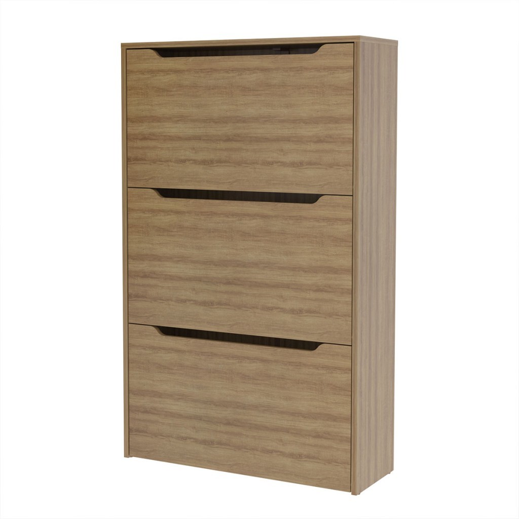 Sapateira 3 Portas 71,1x117,2cm SA3405 Branca Tecnomobili · foto 2