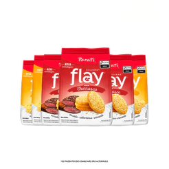 Combo Flay Gourmet Churrasco 40g 3 unidades + Flay Gourmet Queijo 40g 3 unidades