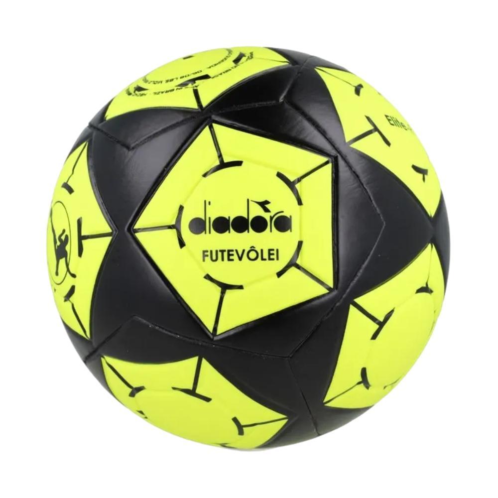 Imagem Bola Futevôlei Diadora Prothec Elite-R Preto e Amarelo Fluor