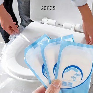 Kit 150/100/50/20 Protetores Descartáveis para Assento Sanitário Impermeáveis, Capa Higiênica para Banheiro Viagem