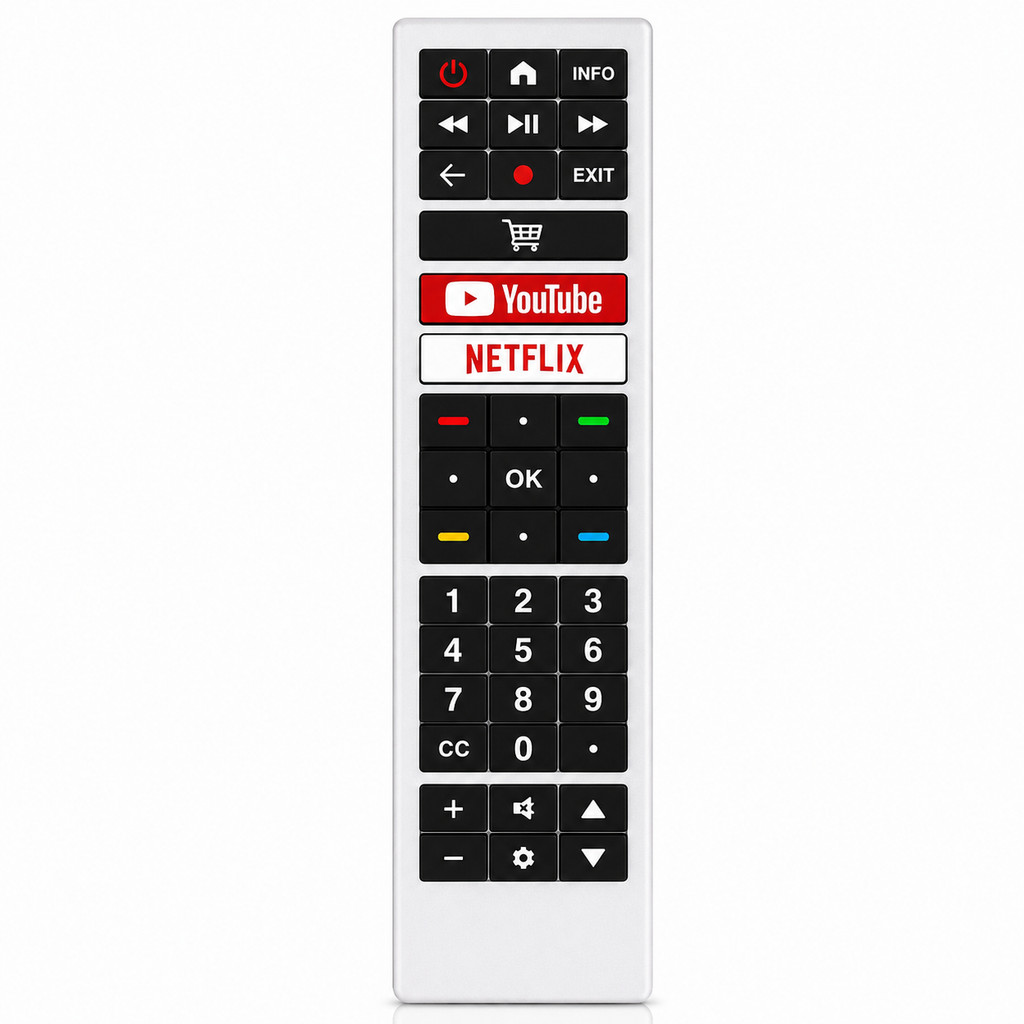 Controle Remoto TV AOC Smart LED LCD 4K Compatível YouTube Netflix