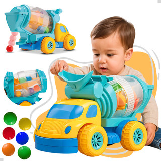 Caminhão Betoneira Bebê Infantil Brinquedo Educativo Bolinhas Interativo