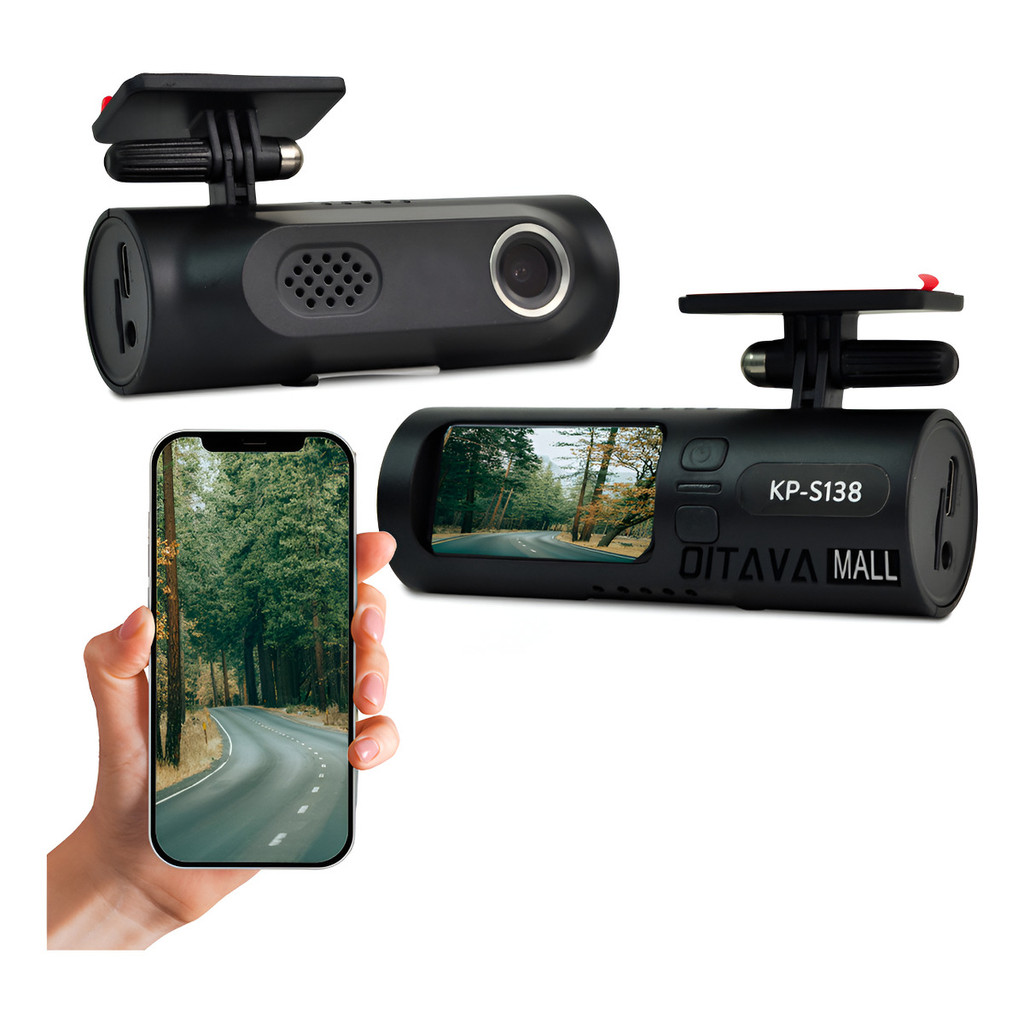 Câmera Veicular 3k Com Suporte, Tela 1.47  E App Celular