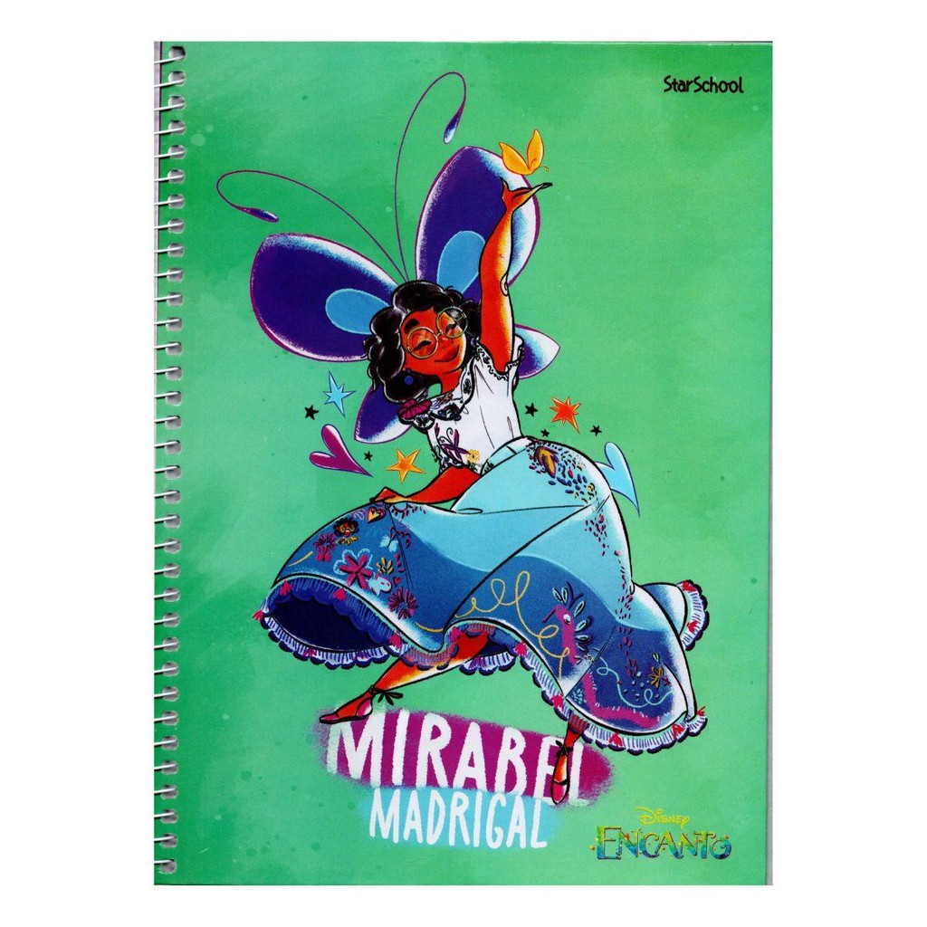 Caderno 1 Matéria Encanto 80 Folhas Star School - JANDAIA