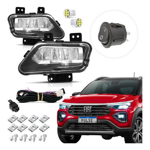 Kit Farol Milha Neblina Auxiliar Farolete Fiat Pulse 2022 2023 2024 Audace Drive Led em Oferta na Shopee